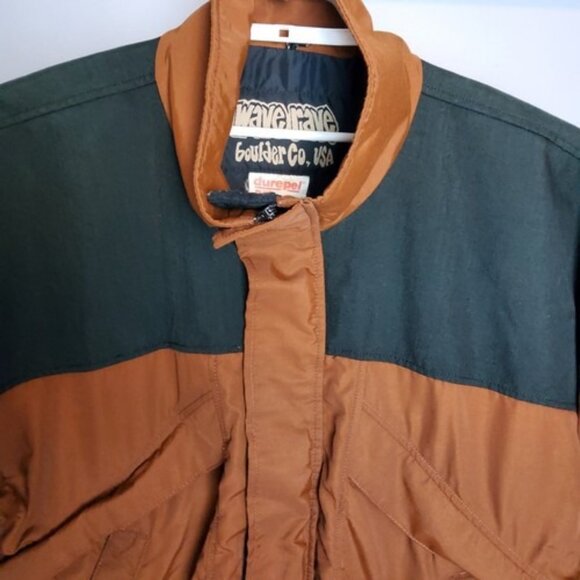 Vintage Wave Rave Brown Snowboarding Ski Jacket FADED SIZE TAG SEE MEASUREMENTS - Picture 4 of 7